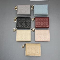迪奥价格 S0178 迷你 Lady Dior Gardenia 钱包（羊皮）